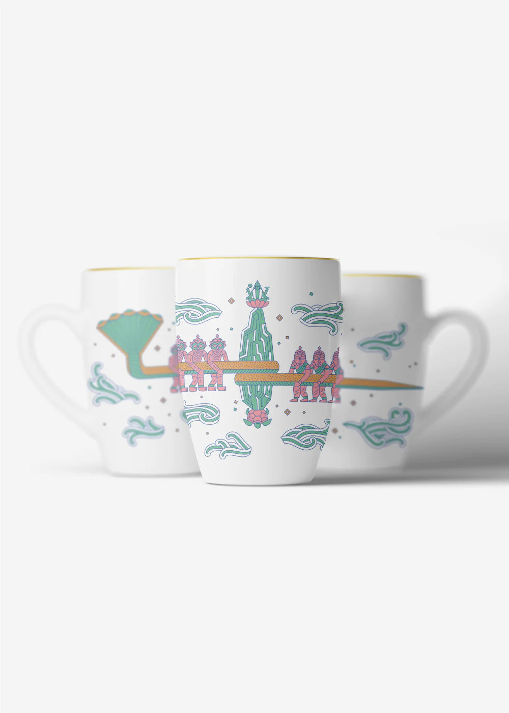 Siblings Joy: Rakhi Gift Hamper with Elegant Porcelain Mug for Bhai/ Brother