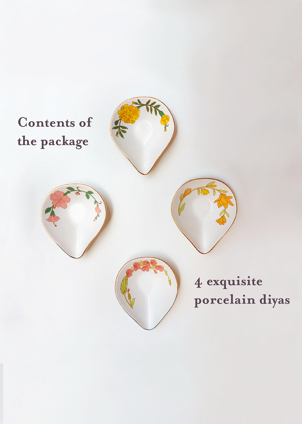 floral designs diyas