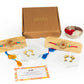 Blissful Ties: Rakhi Gift Hamper with Alluring Porcelain Lakshmi Charan