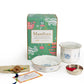 Eternal Ties: Rakhi Gift Hamper with Elegant Porcelain Tumbler and Small Plate