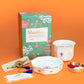 Eternal Ties: Rakhi Gift Hamper with Elegant Porcelain Tumbler and Small Plate