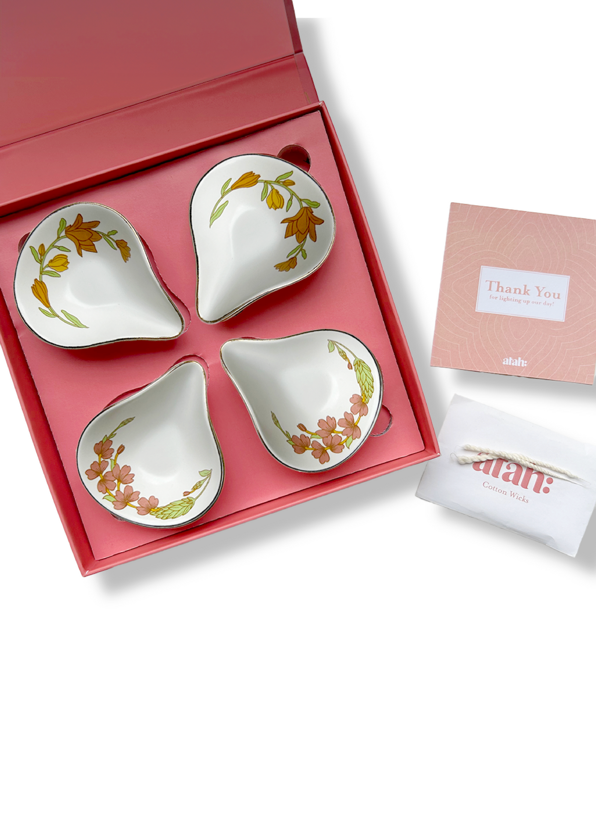 Porcelain Diyas : Neyadeep Kusum