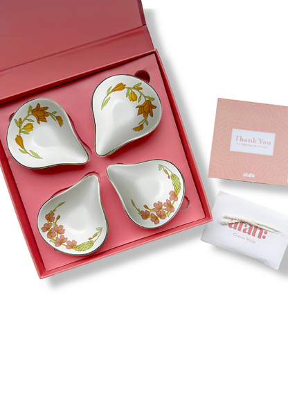 Porcelain Diyas : Neyadeep Kusum