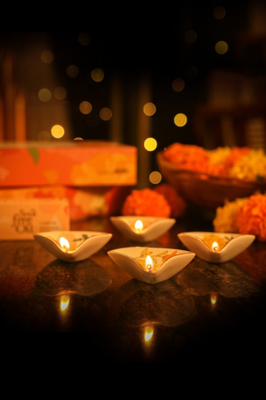 Neyadeep Seconds Set of 5 Diyas